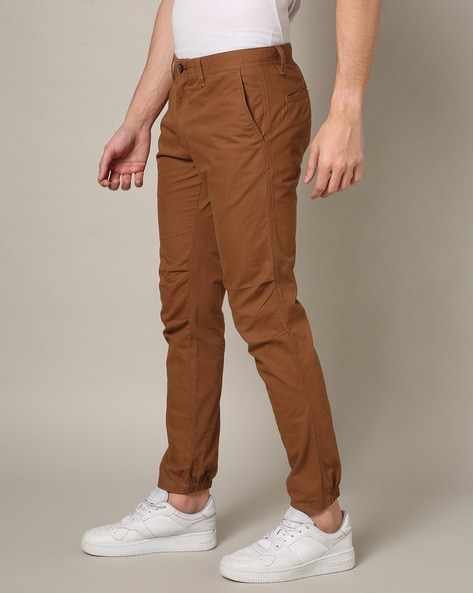 Indian Terrain black urban fit cotton trouser - G3-MCT0819 | G3fashion.com