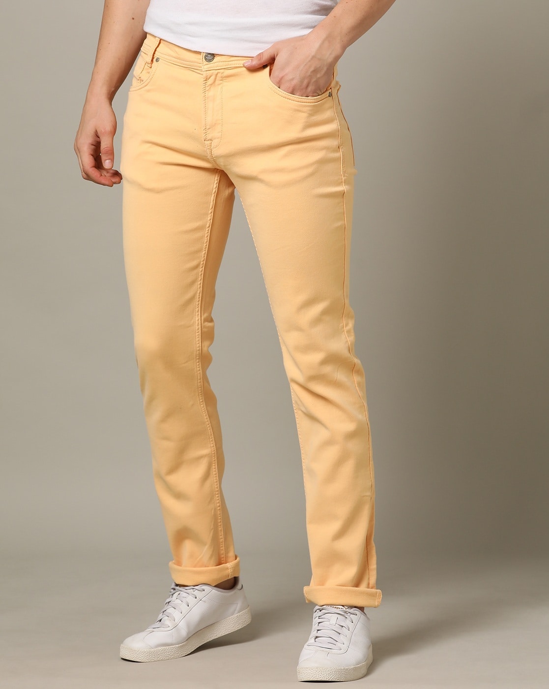 Buy Mufti Men's Super Slim Casual Trousers  (MFT-16950-K-11-BROWN-38_Brown_38) at Amazon.in