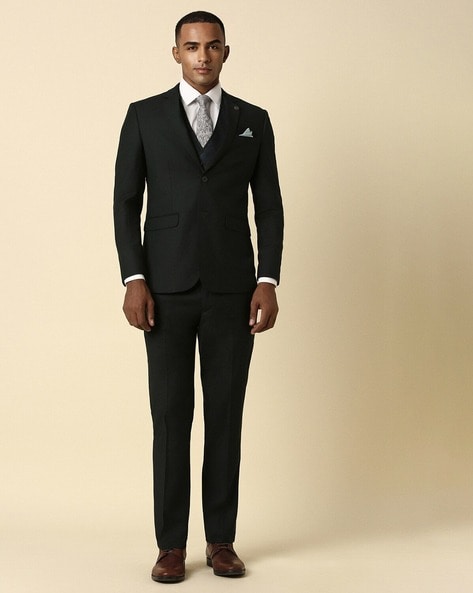 Men Slim Fit 3-Piece Suit Set