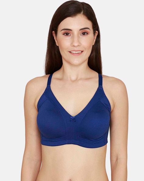 Buy Rosaline By Zivame Women Blue & Transparent Non Padded