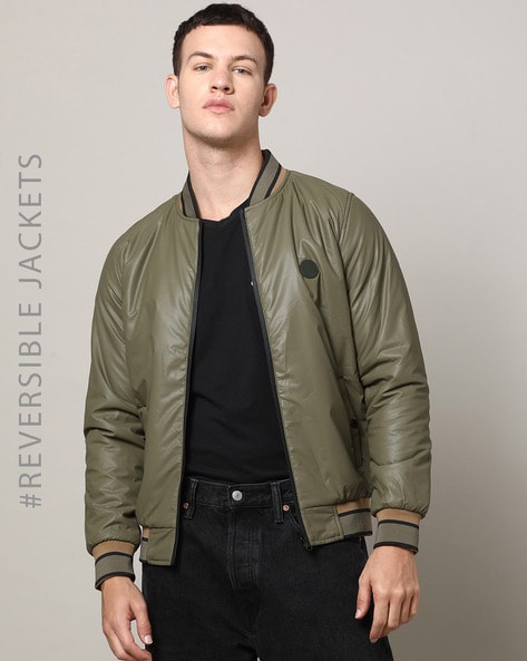 Men's Solid Navy Bomber Jacket – Levis India Store