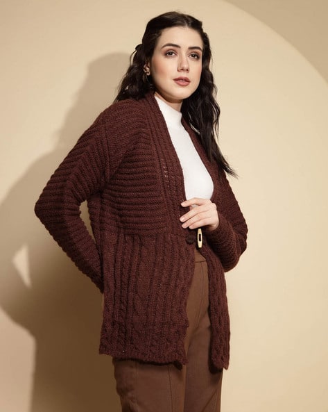 Buy Brown Sweaters & Cardigans for Women by GLOBAL REPUBLIC Online  