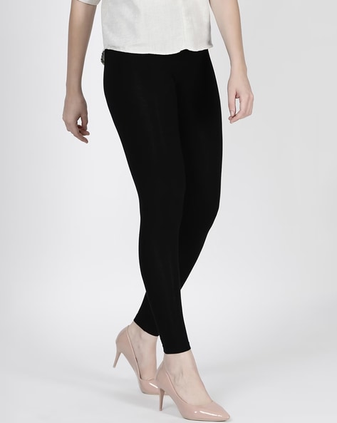 Buy Trend inn Designer Cotton Lycra Black Colour Legging/Women Legging  (X-Large) at Amazon.in