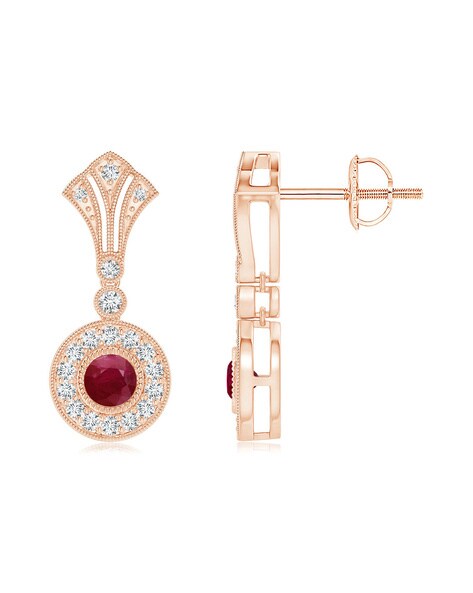 LOVENESS LEE gold-plated Ruby Drop Earrings - Farfetch