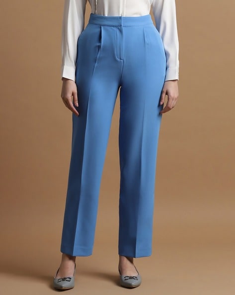 Allen Solly Casual Trousers : Buy Allen Solly Blue Trousers Online | Nykaa  Fashion