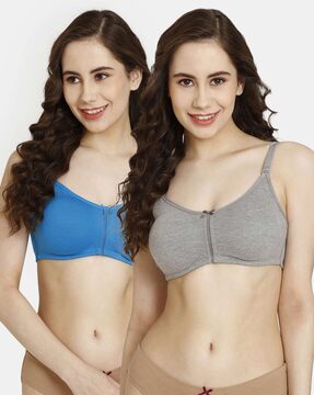 Buy Rosaline Padded Non-Wired 3/4th Coverage T-Shirt Bra - Hot Coral at  Rs.699 online