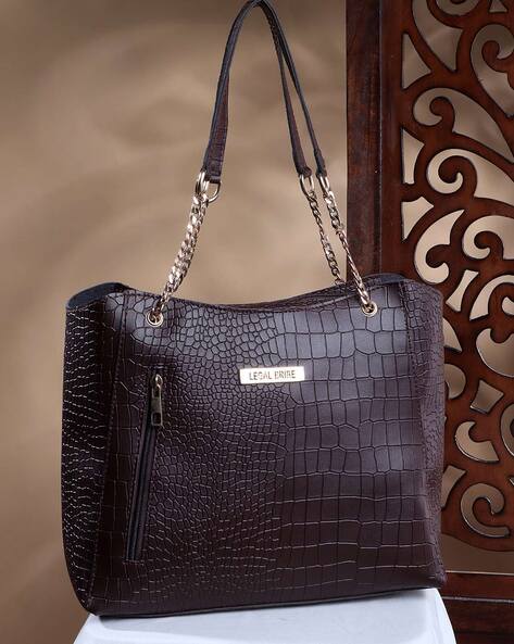 Luxury Top Handle Satchel Crocodile Print Crossbody Bag - Temu Australia