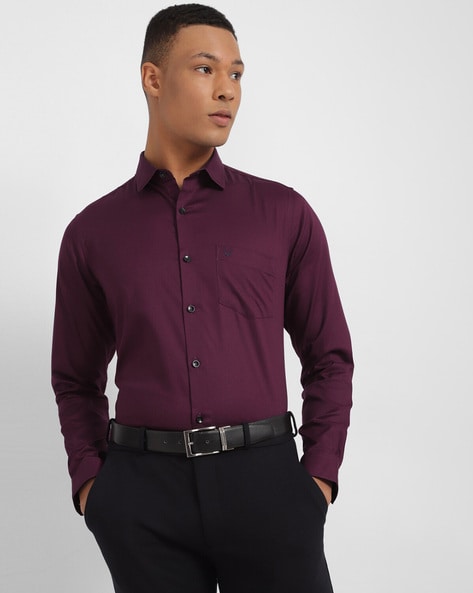 allen solly purple shirt