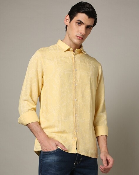 Buy Yellow Shirts for Men by INDIAN TERRAIN Online