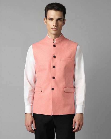 Buy Louis Philippe Men Woven Design Nehru Jacket - Nehru Jackets for Men  25554464 | Myntra