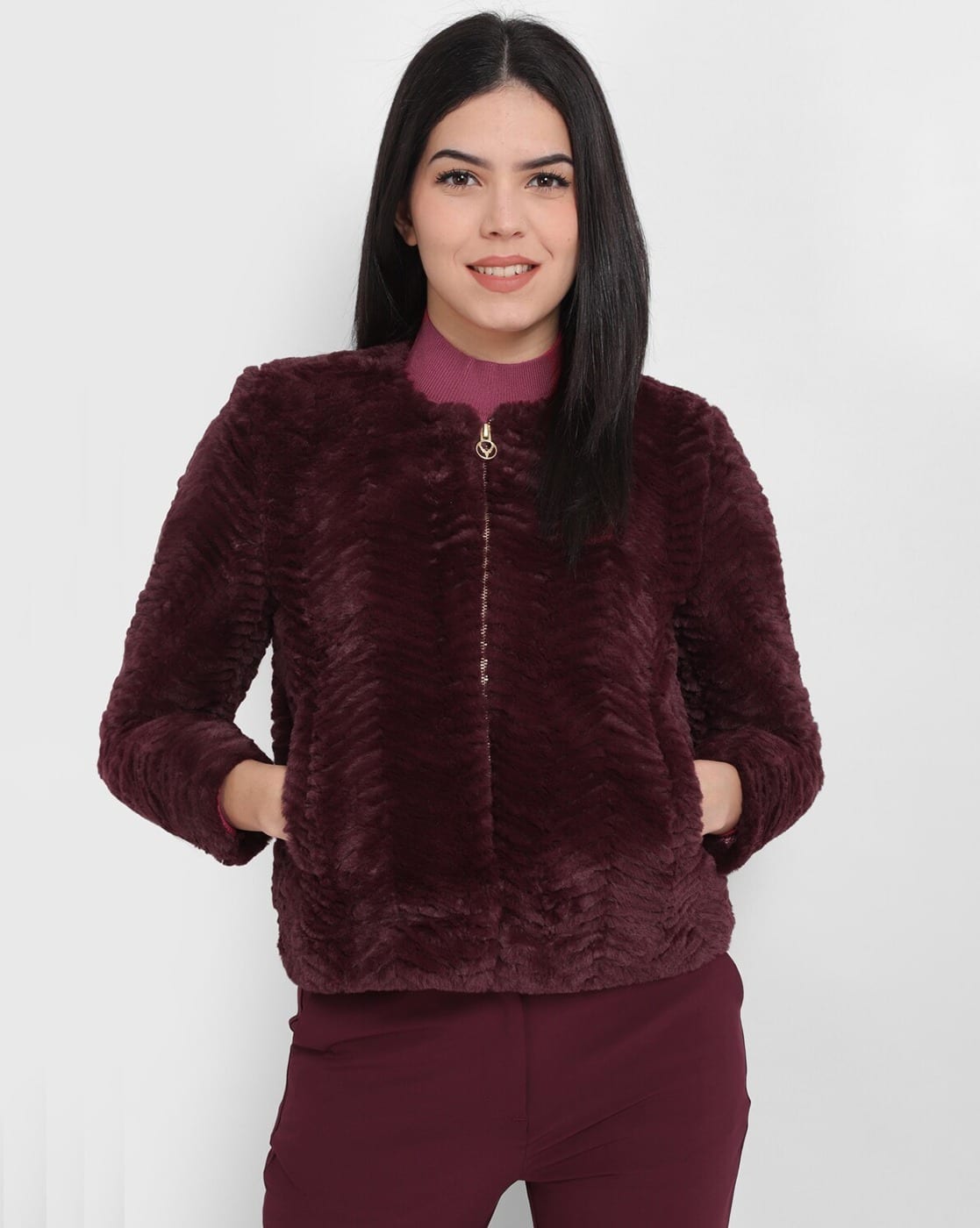 Buy Maroon Jackets Coats for Women by ALLEN SOLLY Online