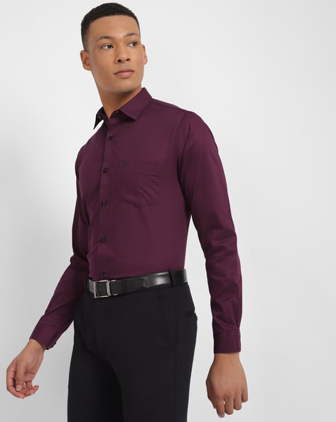 Allen solly best sale purple shirt