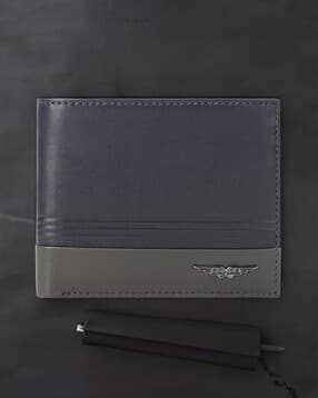 police Men Brand Print Leather Bi-Fold Wallet-picture-35