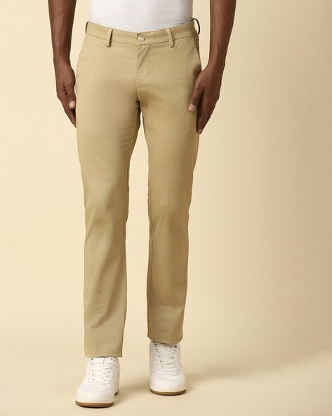 Buy Allen Solly Men Geometric Printed Slim Fit Trousers - Trousers for Men  23146780 | Myntra