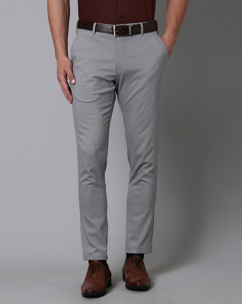 Buy Grey Trousers & Pants for Men by CLUB CHINO Online | Ajio.com