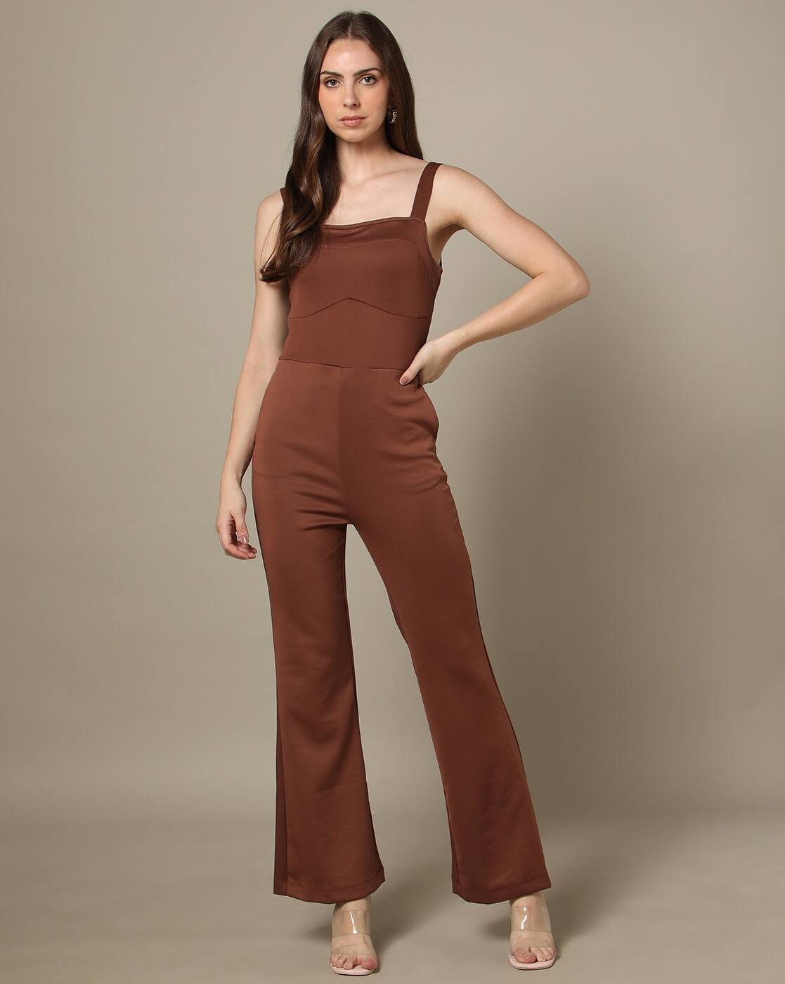 Buy Brown Jumpsuits &Playsuits for Women by Ketch Online | Ajio.com