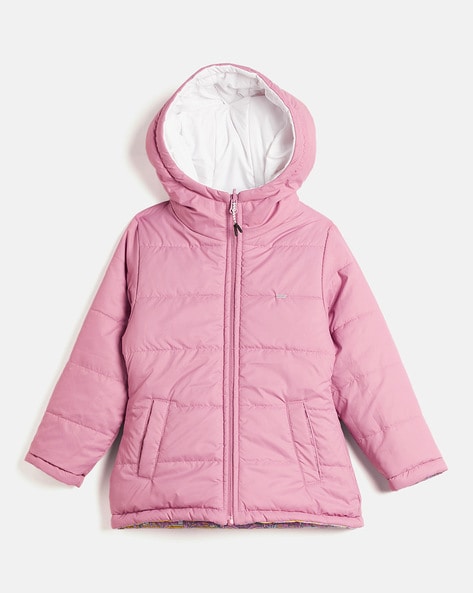 Girls hooded hotsell bomber jacket