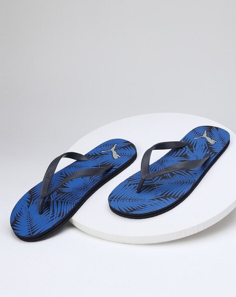 Puma blue thong store flip flop