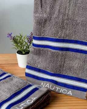 nautica Set of 2 Striped Cotton Hand Towels 24" x 16"-picture-38