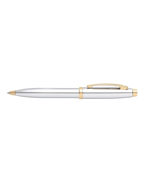 Sheaffer 100 Fountain Pen - Chrome with Gold