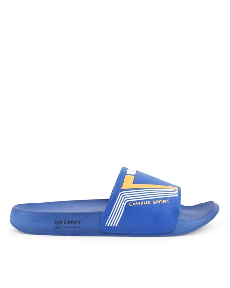 Buy Blue Flip Flop Slippers for Men by Campus Online Ajio