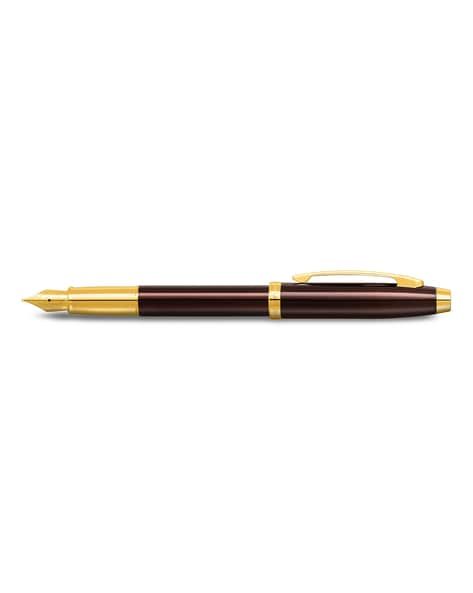 Buy SHEAFFER 100 9370 Fountain Pen with PVD Trim | Brown & Gold