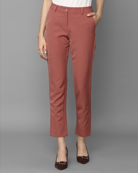 Buy Allen Solly Men Geometric Printed Slim Fit Trousers - Trousers for Men  23146780 | Myntra