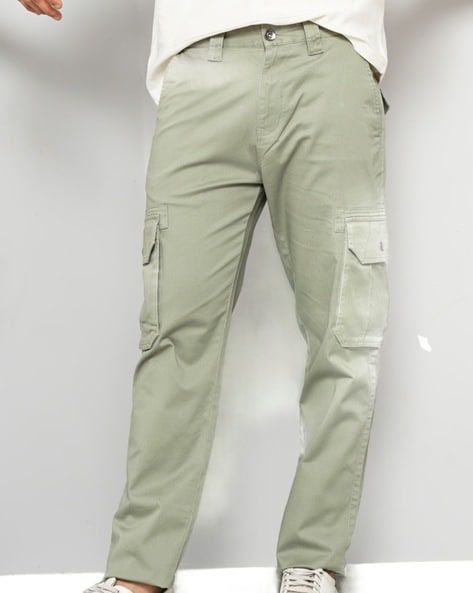 Buy celio* Grey Regular Fit Cargos for Men's Online @ Tata CLiQ