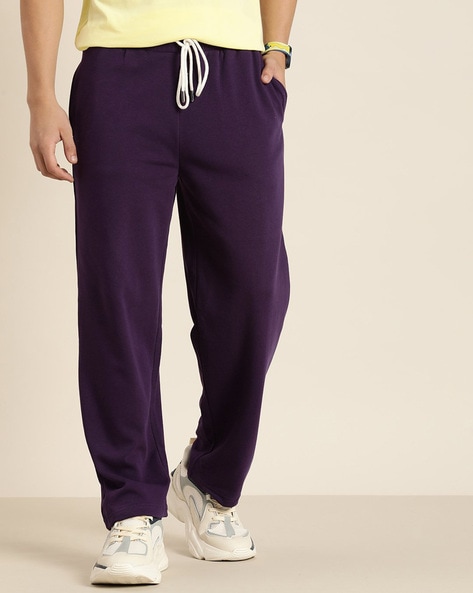 Electric Purple Leopard Print Track Pants - Free Shipping - Projects817 LLC