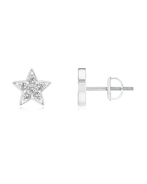 Gold Shooting Star Earrings with White Diamond Cubic Zirconia – Hollywood  Sensation®