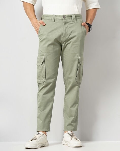 Buy Louis Philippe Green Trousers Online - 662420 | Louis Philippe