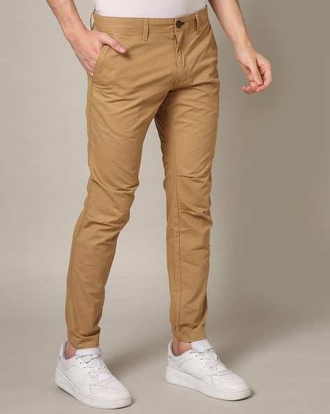 Brown Pleated camel-flannel trousers | Auralee | MATCHES UK