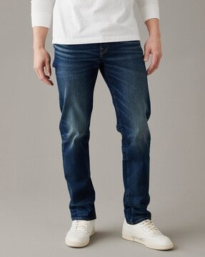 AEO Slim Straight Active Flex Jeans  Mens straight jeans, Latest clothes  for men, Mens jeans