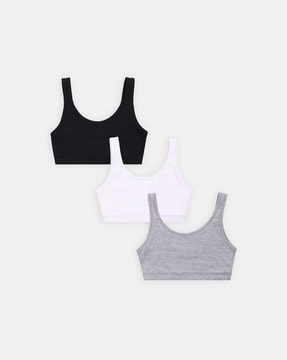 Buy 4Pcs/Lot Young Girls Bra, Puberty Bra with Removable Padded for Puberty  Girls, Teens Sports Training Vest Underwear Online at desertcartINDIA