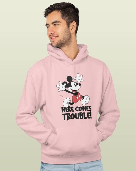 Mickey mouse hotsell pink hoodie