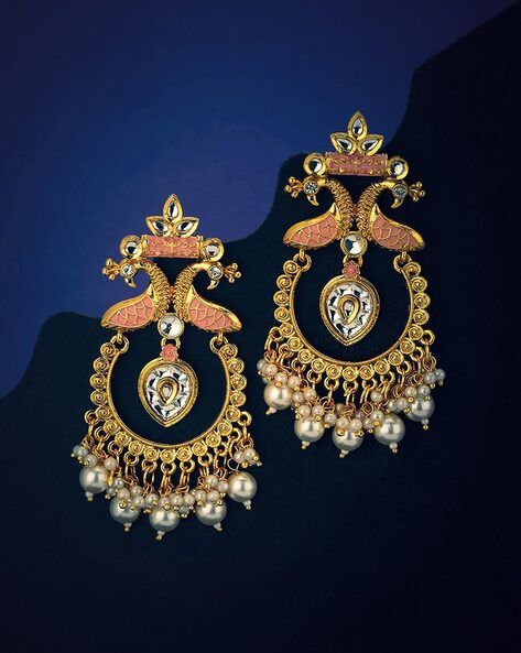 Buy Yellow Gold Earrings for Women by P.C. Chandra Jewellers Online |  Ajio.com