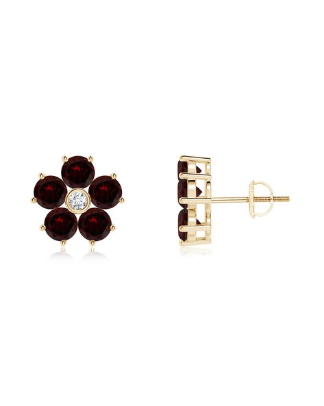 Buy Amazing Garnet Earrings - Find Your Fav Garnet Gold Earring Pair for  SALE