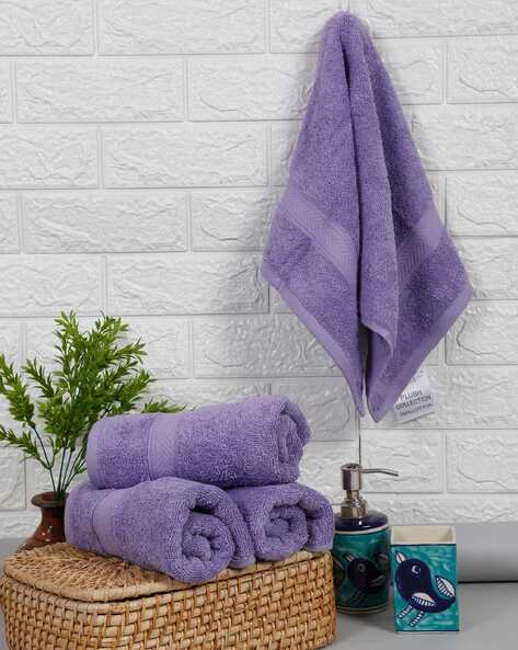 Lavender washcloths discount