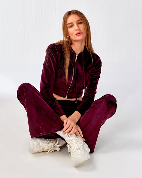 Women's Brown Velvet Relaxed Blazer | CoCapsules