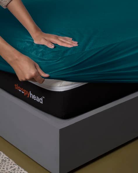 Buy Deep Teal Bedsheets for Home Kitchen by SLEEPYHEAD Online