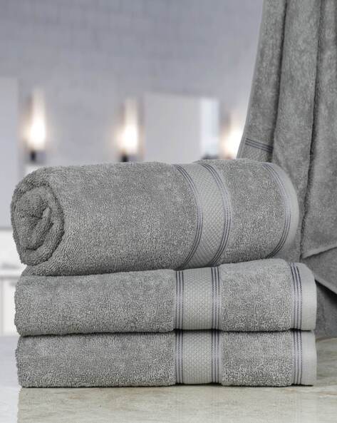 Silver bath towel discount sets