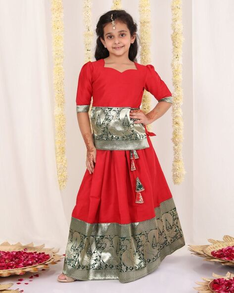 Radha Navratri Garba Girls Dress for Kids - Radha Rani Garba Dress Girls