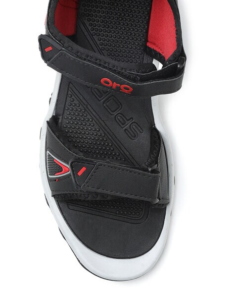 Men Double Strap Sandals with Velcro Fastening