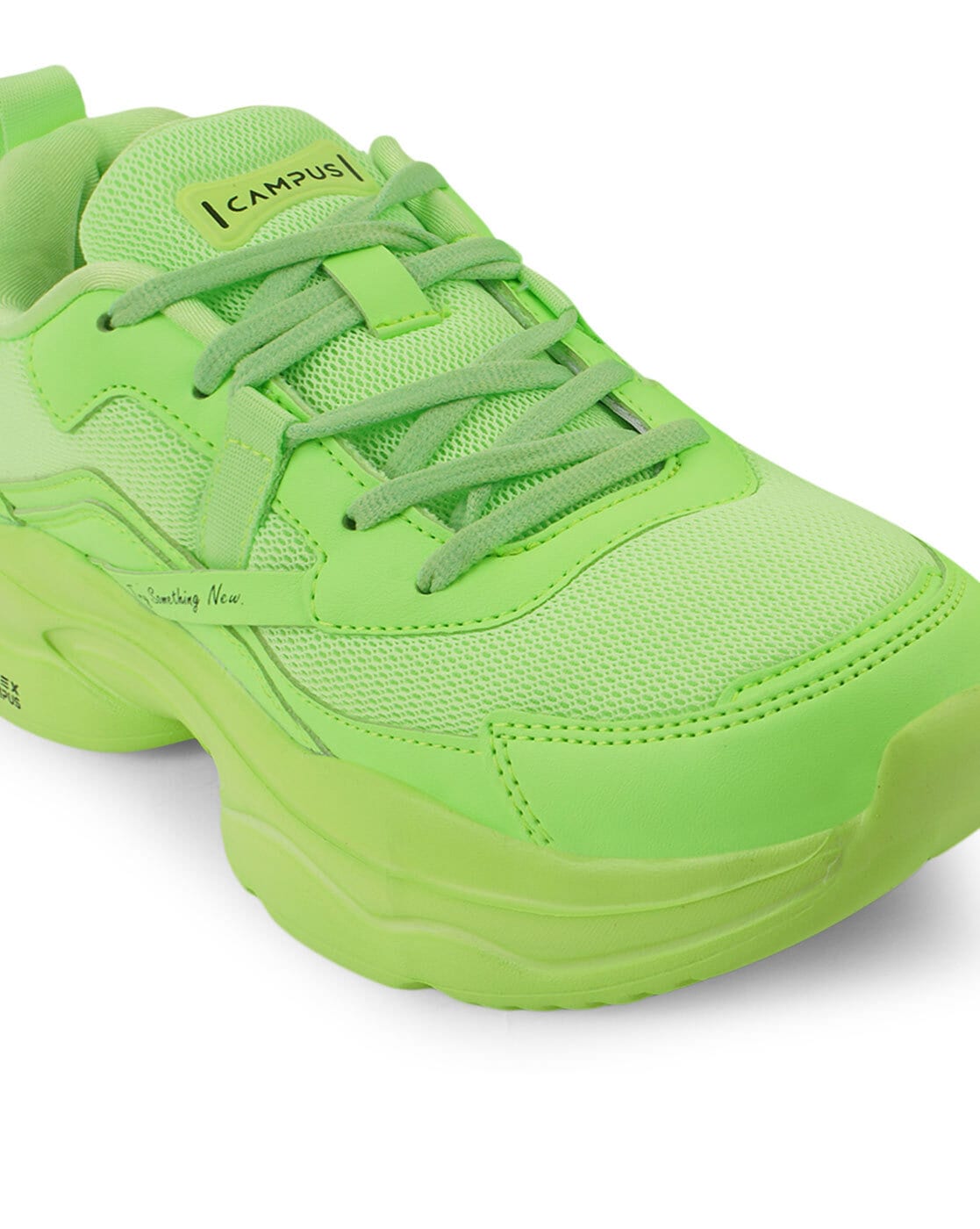 Lime green chunky on sale sneakers