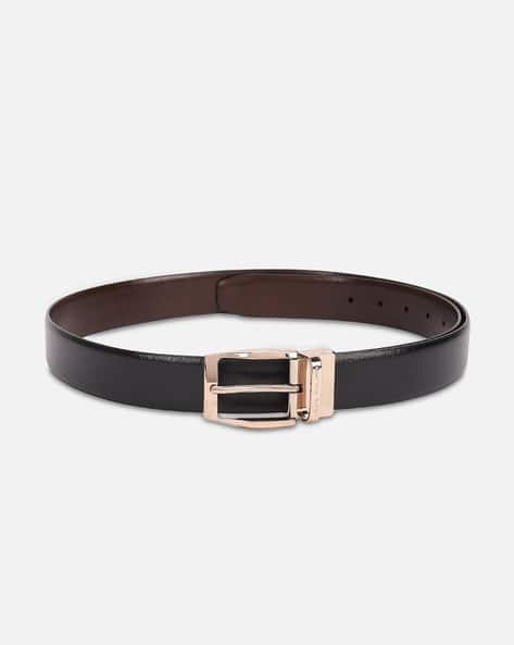 LOUIS PHILIPPE Men Leather Belt with Tang Buckle Closure