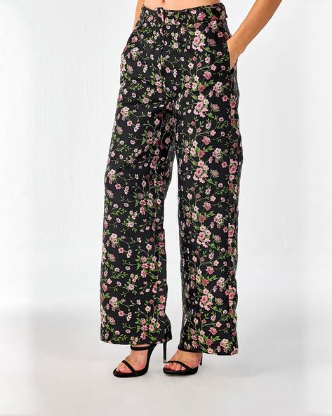 Buy COVER STORY Women Relaxed Flared High Rise Easy Wash Bootcut Trousers -  Trousers for Women 21265364 | Myntra