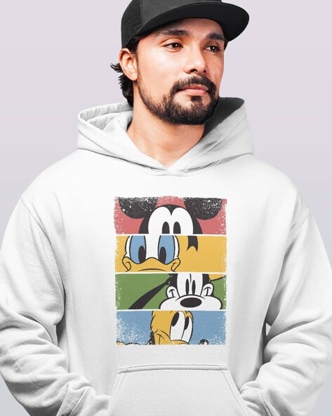 Mickey mouse sale hoodie mens