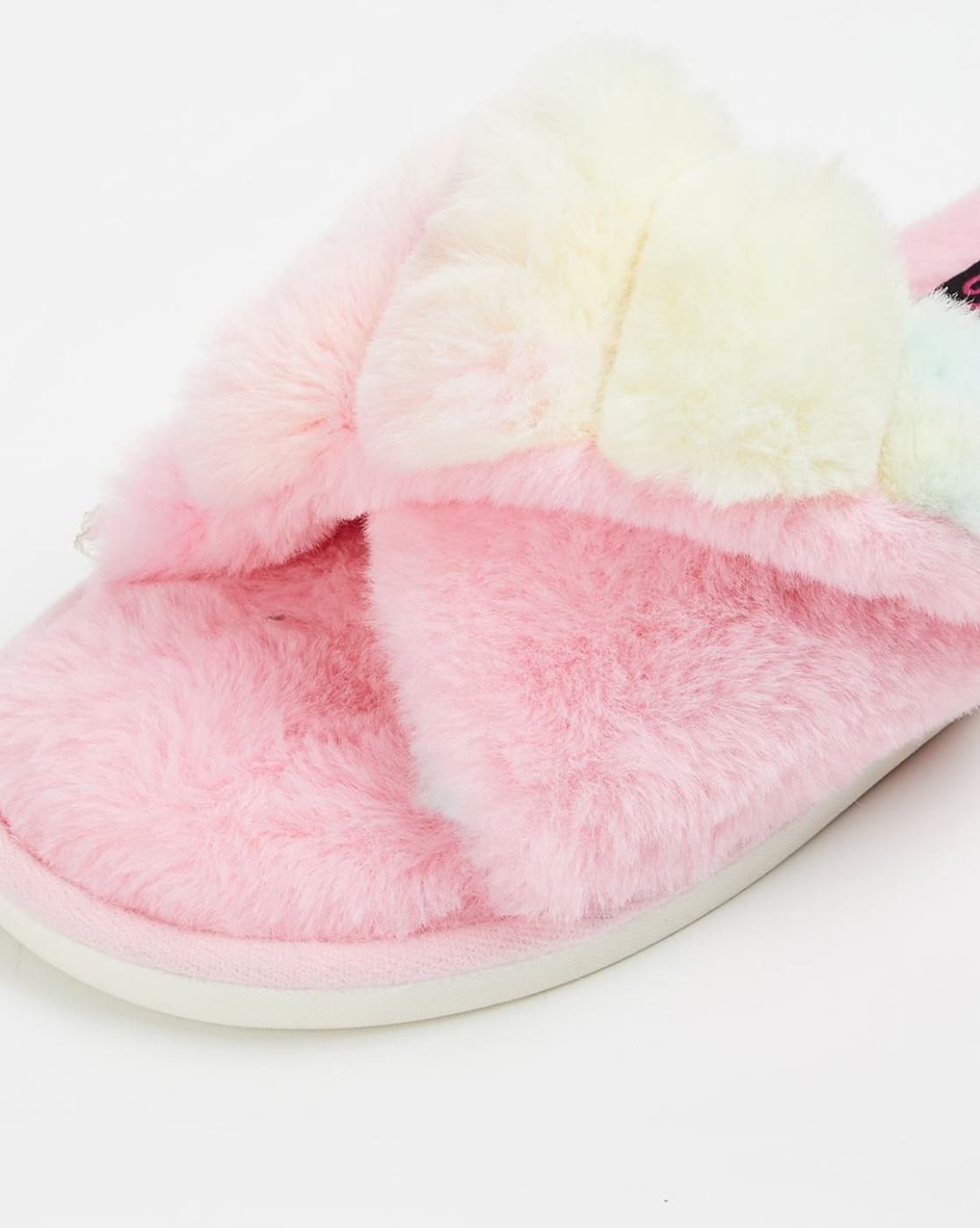 Fur Slippers Fuzzy Thong Sandals Buy Pink Flip Flop Slippers For