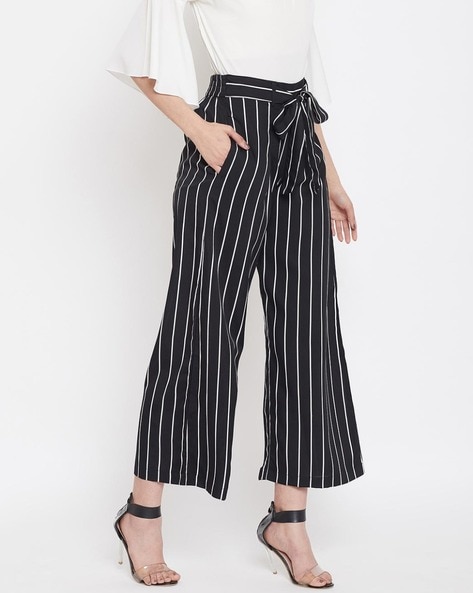 Pajama Shirt and Pants - Blue/white striped - Ladies | H&M US