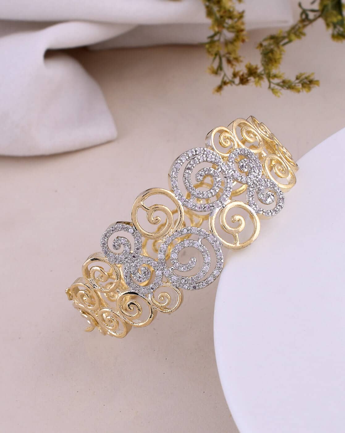 Buy Gold-Toned Bracelets Bangles for Women by Silvermerc Designs